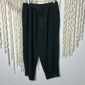 Poetry NWT Charcoal Linen/Cotton Tapered Pant Size US12